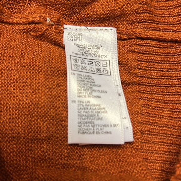 Burnt Orange Cardigan - Picture 4 of 5